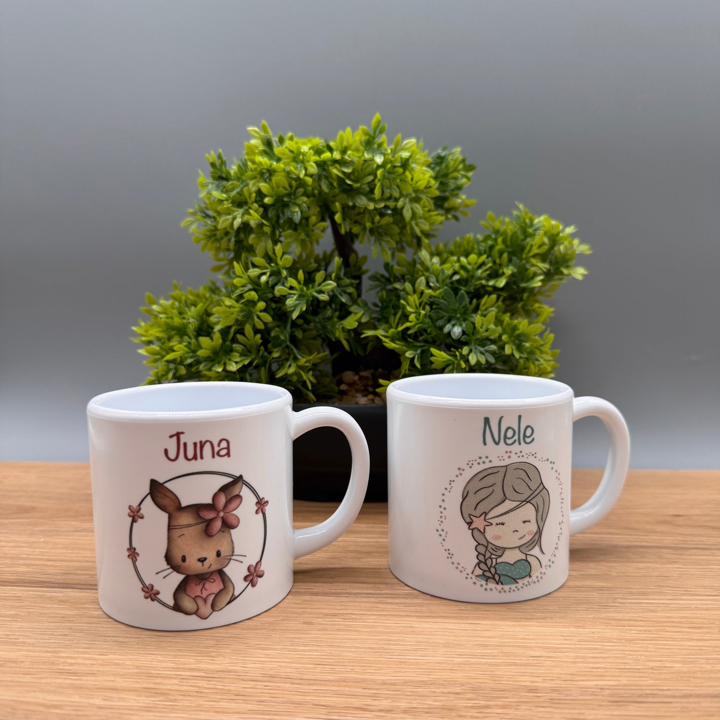 Kinderbecher personalisiert, Kindertasse, Kunststofftasse, Name, Geschenk, Kindergarten, Giraffe, Tiere, Weihnachten, Taufe