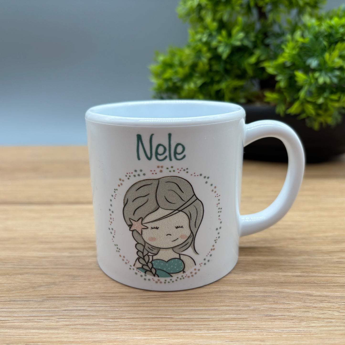 Kinderbecher personalisiert, Kindertasse, Kunststofftasse, Name, Geschenk, Kindergarten, Giraffe, Tiere, Weihnachten, Taufe